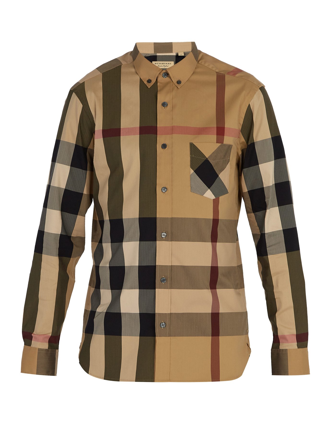 ÁO BURBERRY House Check button-down shirt