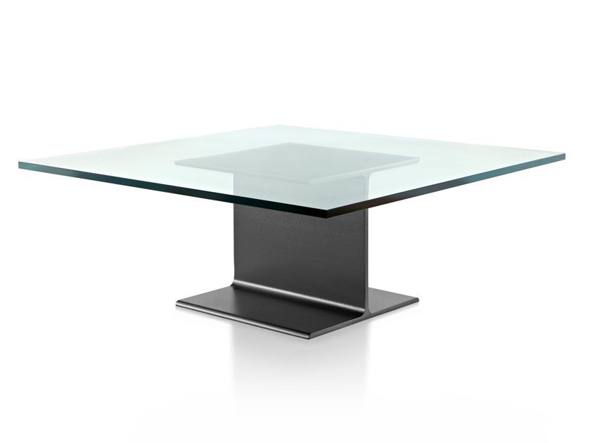 BÀN TRÀ WARSAW Square glass coffee table