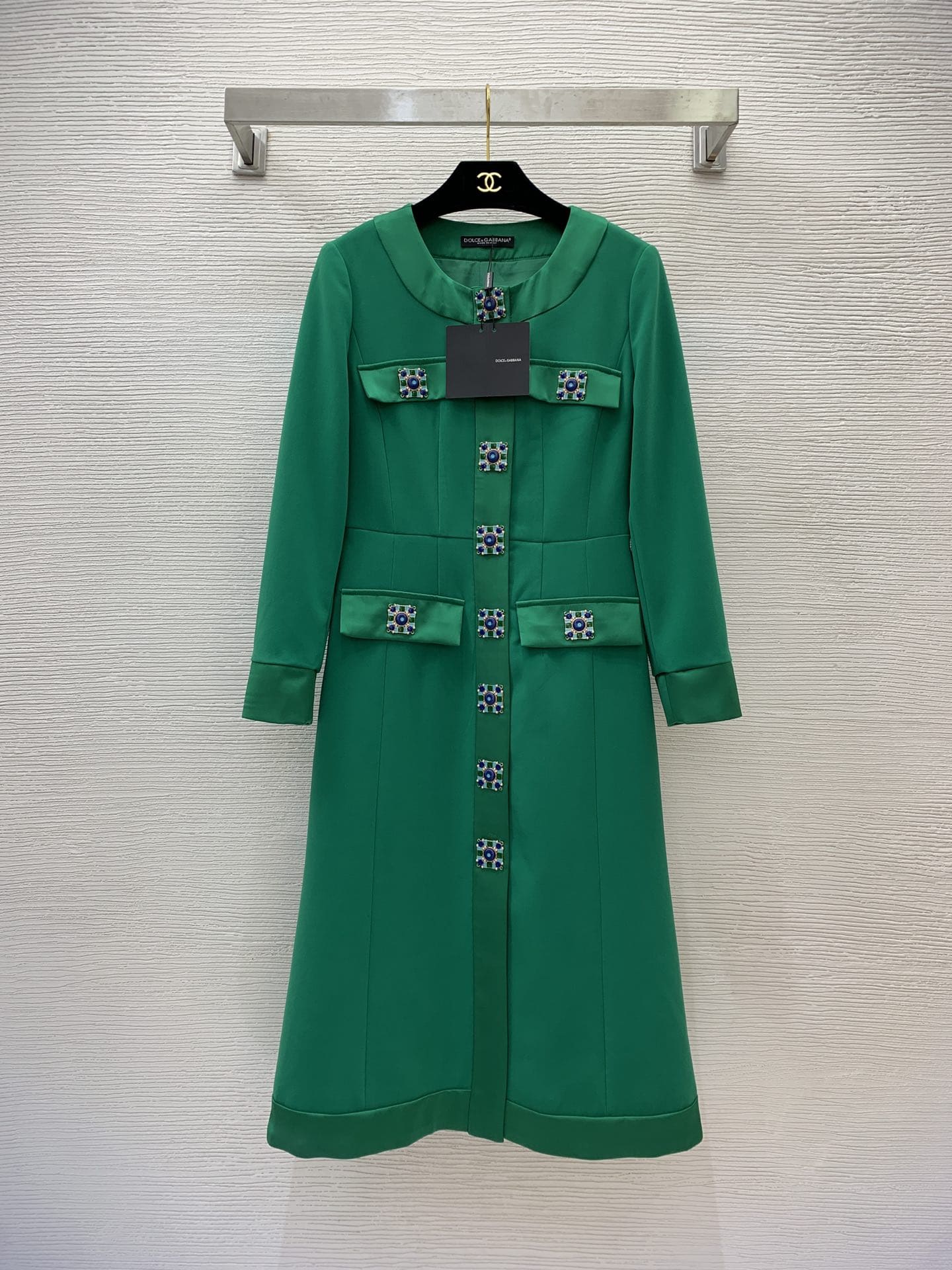 VÁY DOLCE & GABBANA Green Party Long Dress High Classy