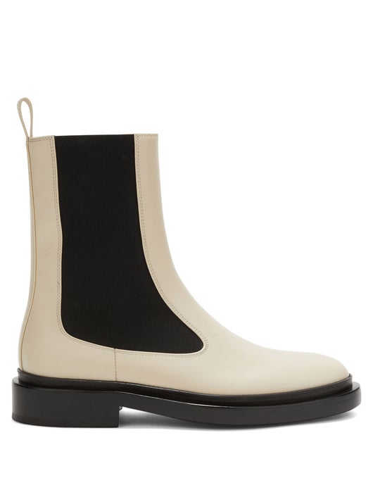 GIÀY JIL SANDER Leather Chelsea boots