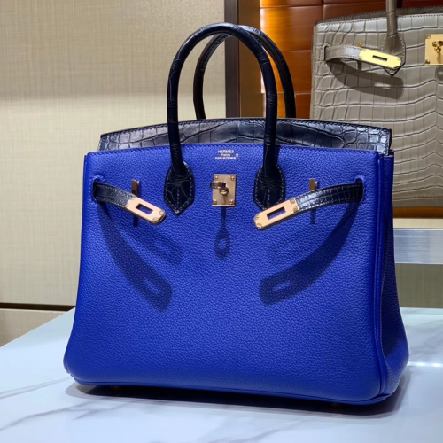 Túi Hermes Birkin Touch Blue 25CM Handmade khâu tay(Giá liên hệ)