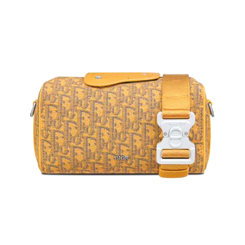 TÚI DIOR Men Lingot 22 Bag Gold-Tone Dior Oblique Jacquard