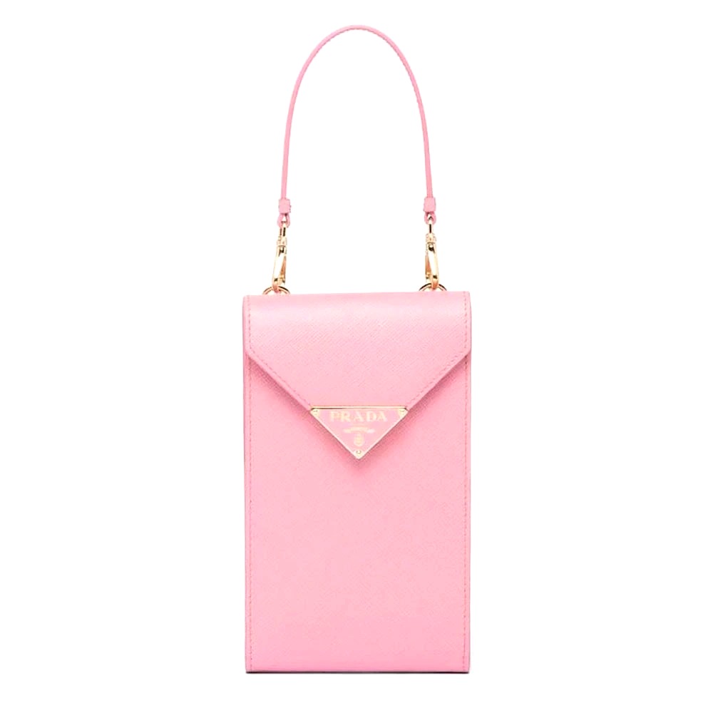 TÚI PRADA Women Saffiano Leather Mini-Bag-Pink