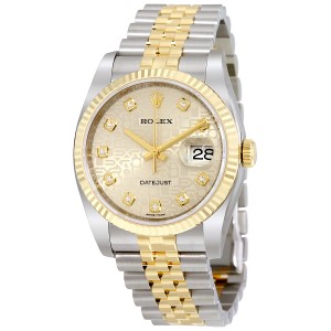 ĐỒNG HỒ ROLEX Oyster Perpetual Datejust 36 Silver With 10 Diamonds Dial Stainless Steel