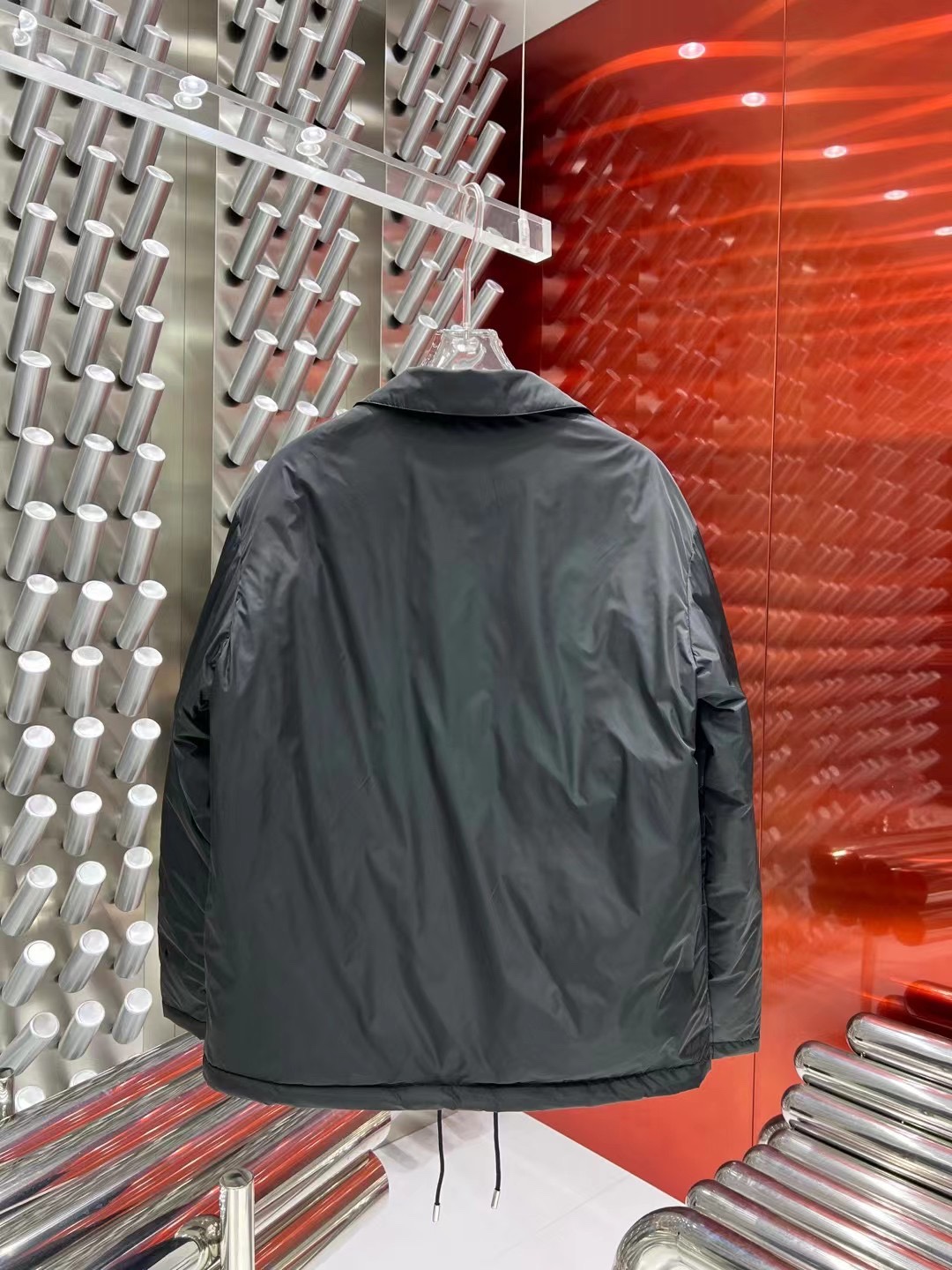 ÁO PRADA Triangle Down Jacket Coat