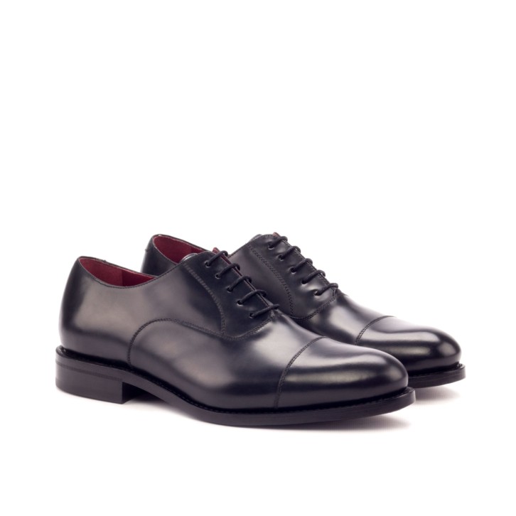 HENDERSON SHOES PERSONALIZATION BALDINI Classic Black Leather Oxfords HANDCRAFTED SHOES