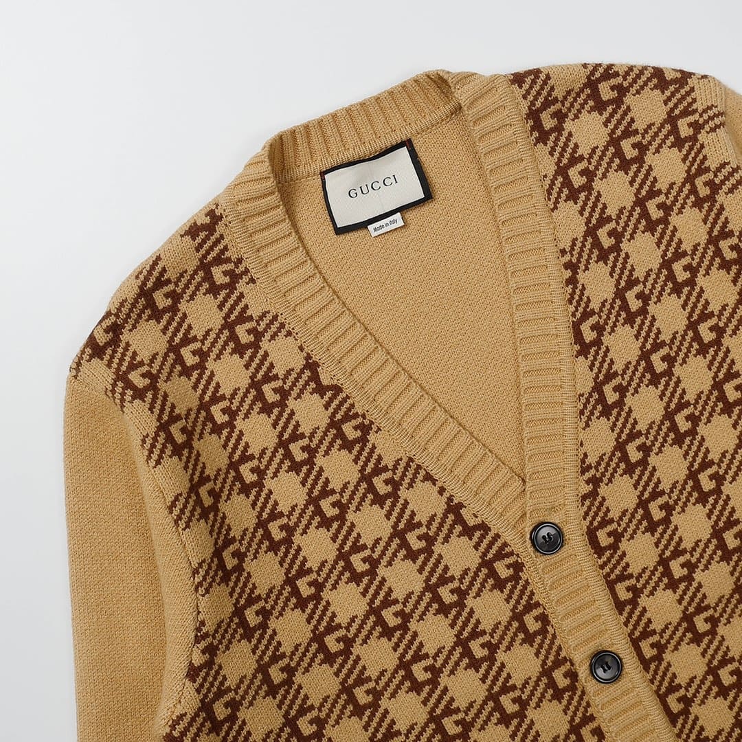 ÁO GUCCI Cashmere Brown Sweater
