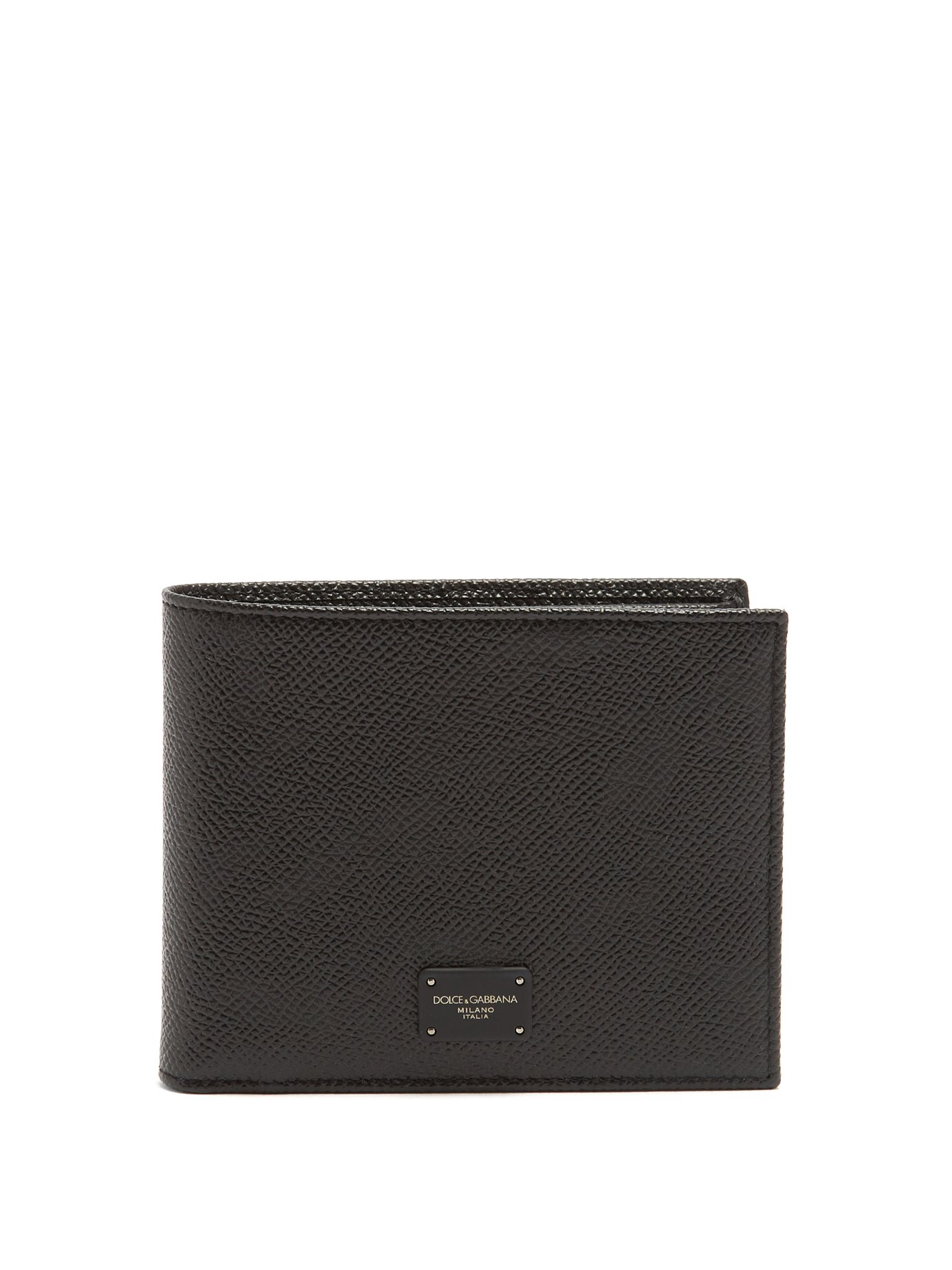 VÍ DA DOLCE&GABBANA Bi-fold grained-leather wallet