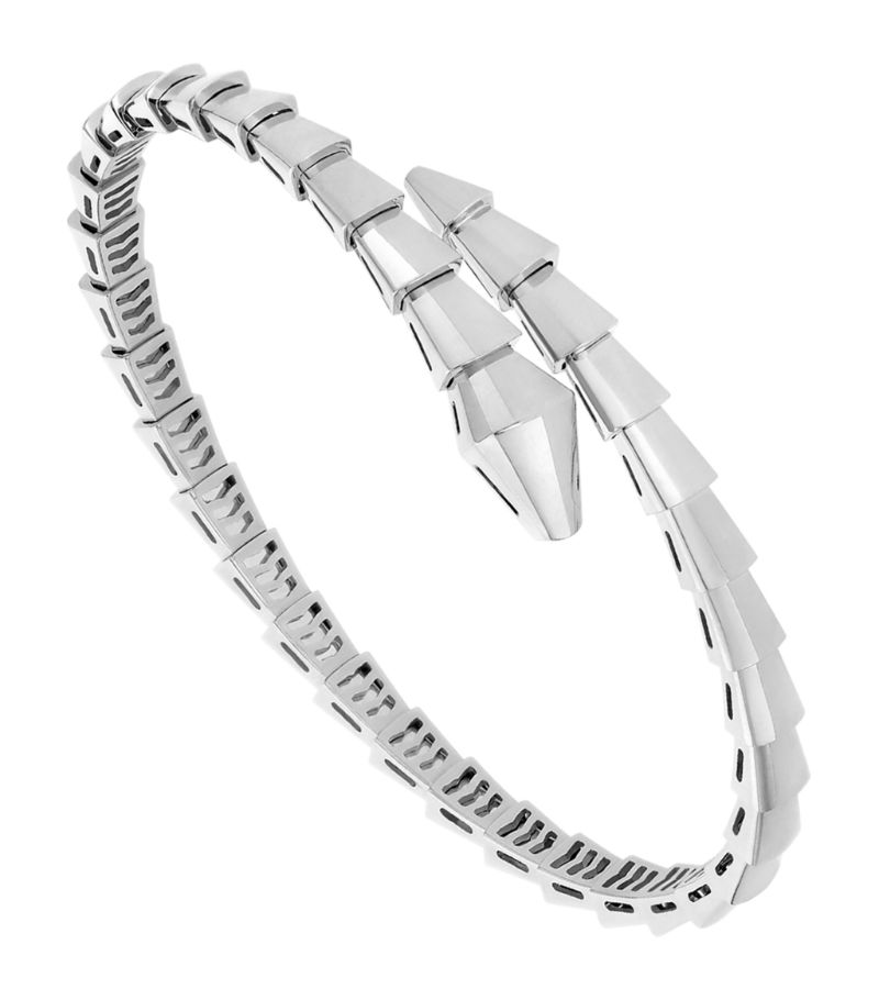 Vòng tay BVLGARI White Gold Serpenti Viper Bracelet vàng trắng 18K