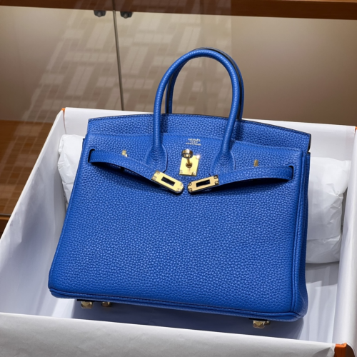 Túi Hermes Birkin Togo Blue Hydra 25CM Handmade khâu tay(Giá liên hệ)