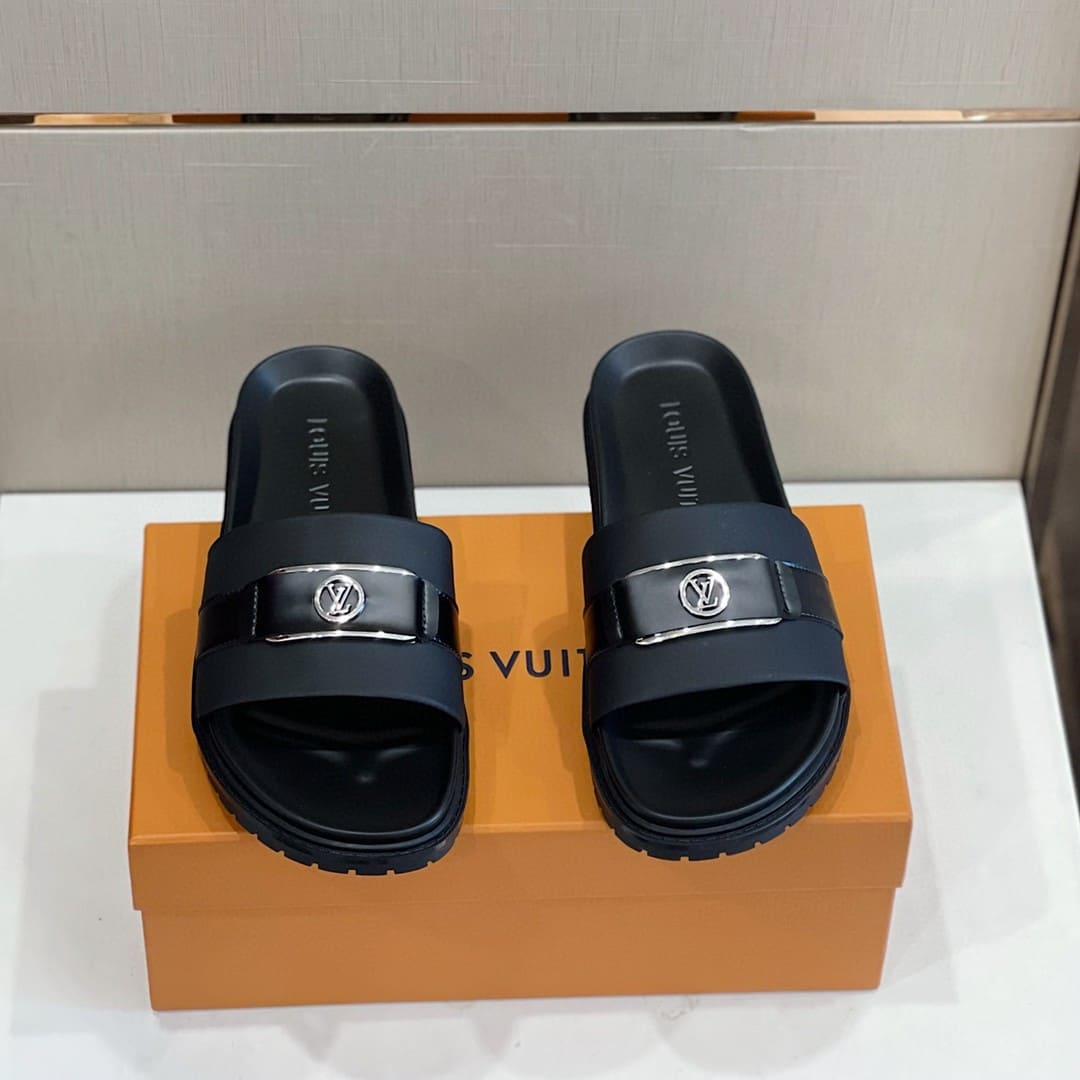 DÉP LOUIS VUITTON LV CIRCLE LOGO SANDAL AAA