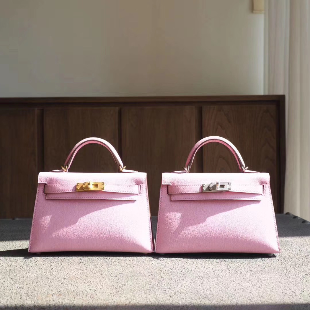 TÚI HERMES Mini Kelly 19CM silver hardware epsom leather