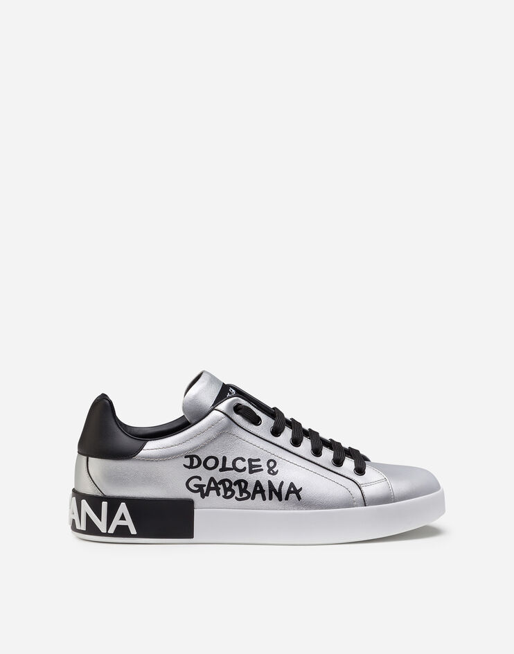 Top 85+ imagen dolce and gabbana silver sneakers