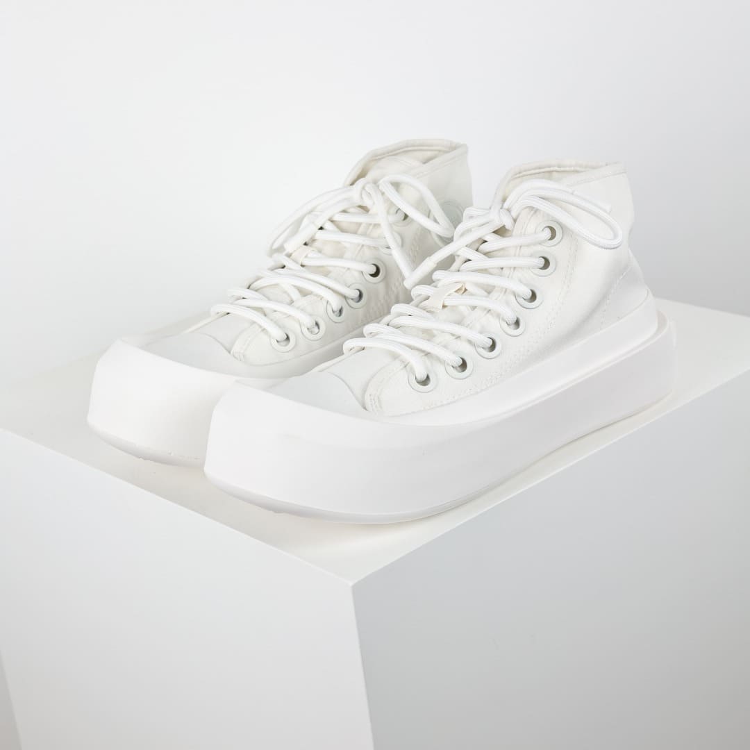 GIÀY BOTTEGA VENETA CANVAS HIGH TOP UNISEX TOP QUALITY SHOES AAA