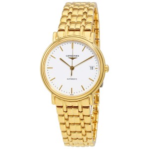 ĐỒNG HỒ LONGINES Presence White Dial Ladies Gold Tone Watch