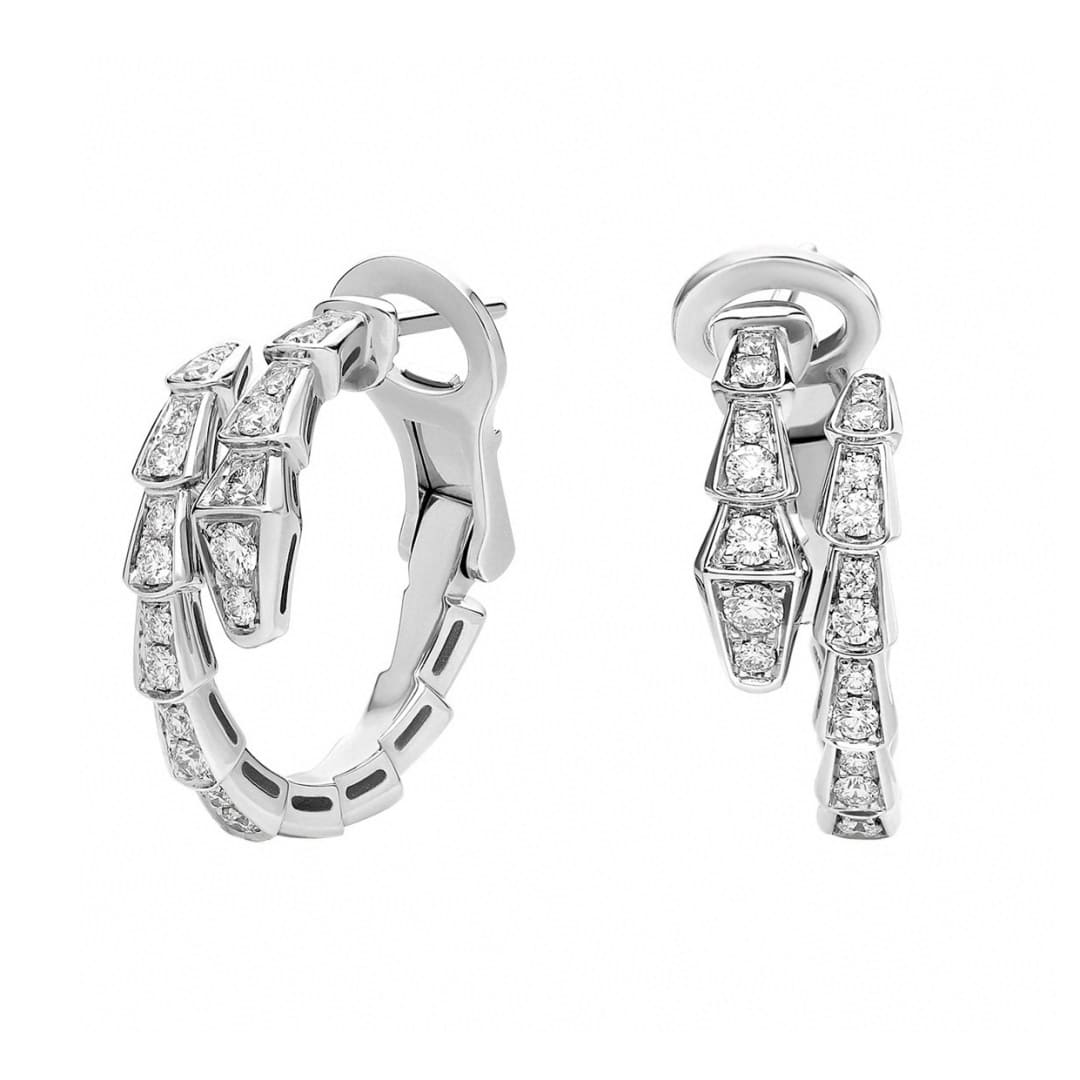 HOA TAI BVLGARI SERPENTI VIPER DIAMOND SILVER