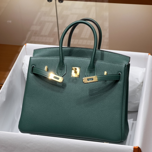 Túi Hermes Birkin Togo Malachite 25CM Handmade khâu tay(Giá liên hệ)