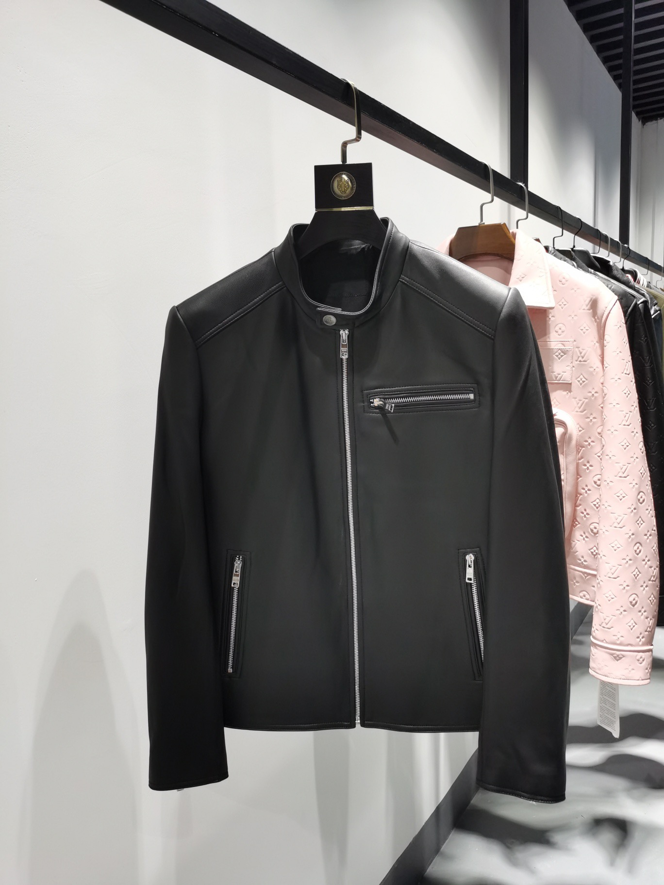 ÁO PRADA MILANO LEATHER JACKET