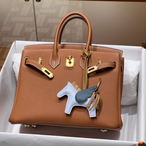 Túi Hermes Birkin Togo Toffee 25CM Handmade khâu tay(Giá liên hệ)