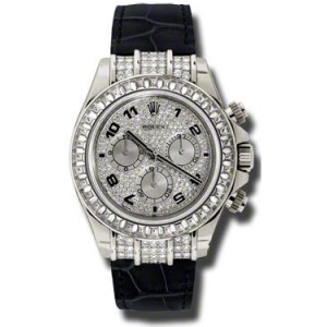 ĐỒNG HỒ ROLEX Cosmorgarph Daytona Pave Diamond Dial 18K White Gold Case Set with 48