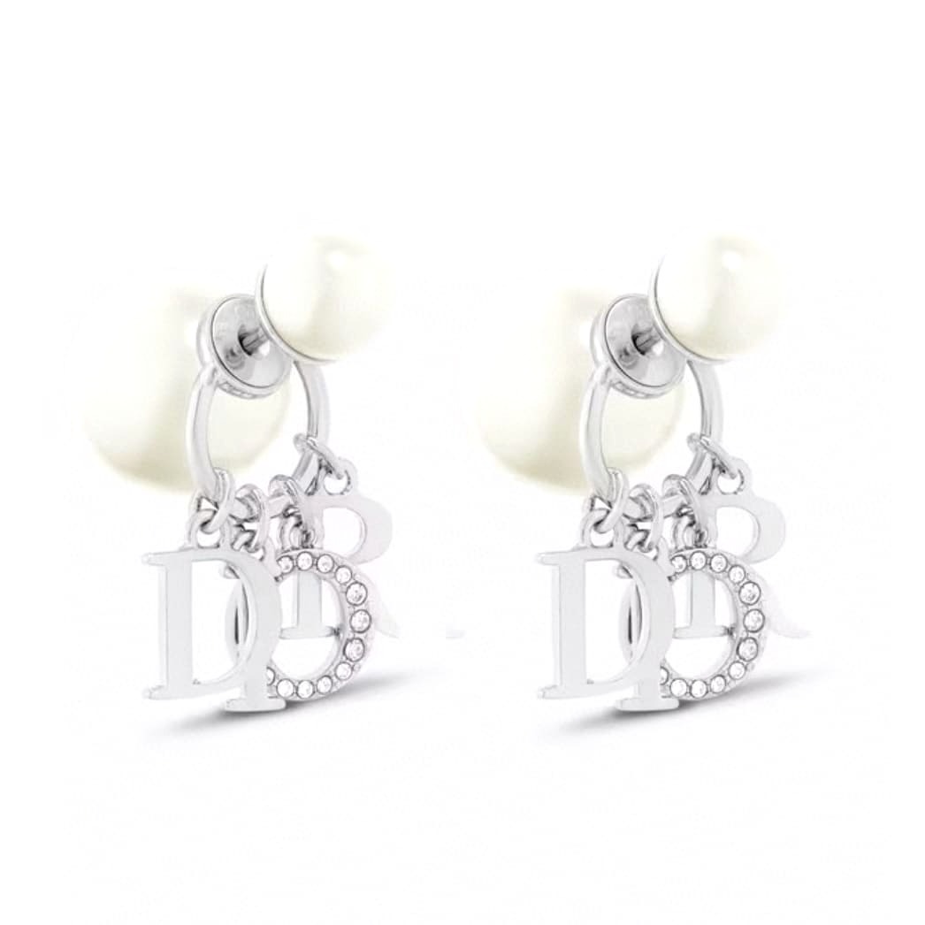 HOA TAI DIOR CD WHITE SWAROVSKI PEARLS