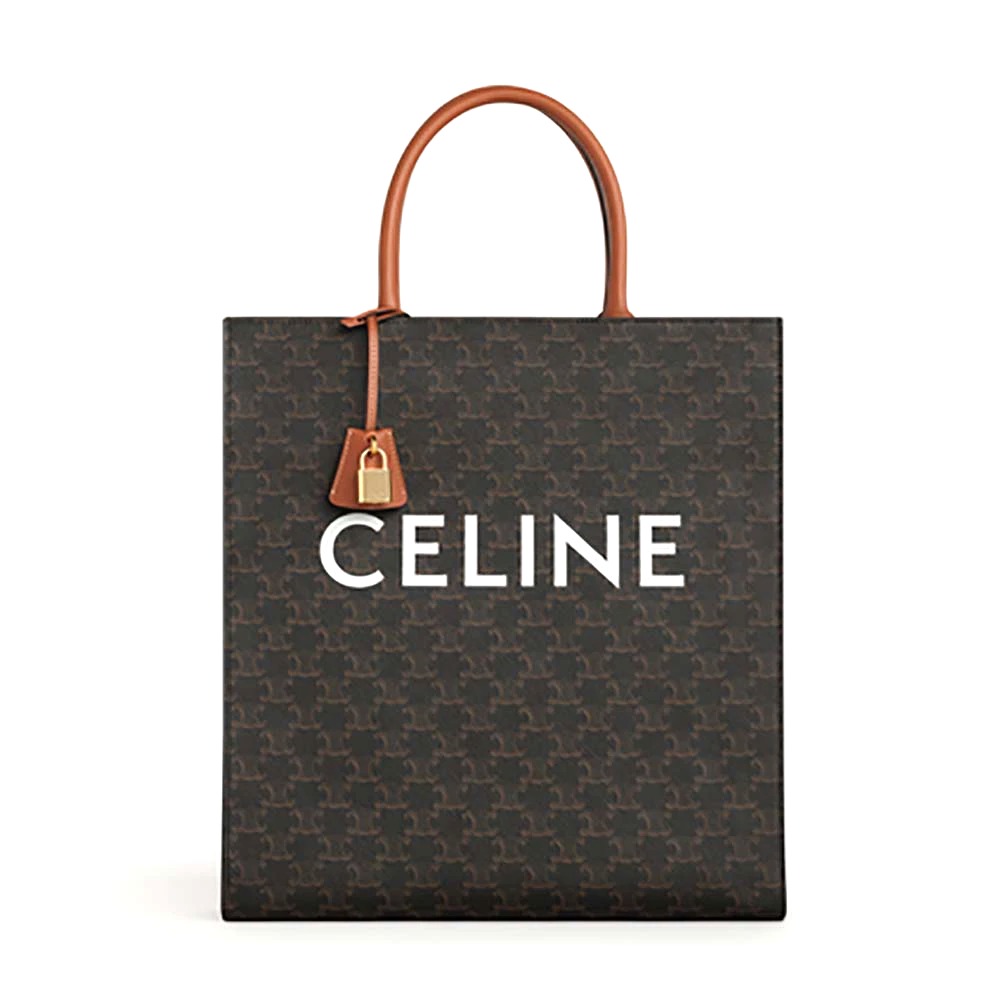 TÚI Celine Women Vertical Cabas in Triomphe Canvas