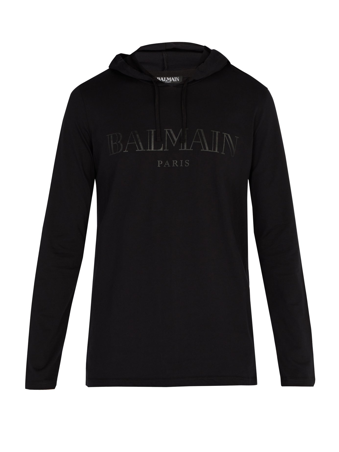 ÁO BALMAIN  Logo-print hooded sweatshirt