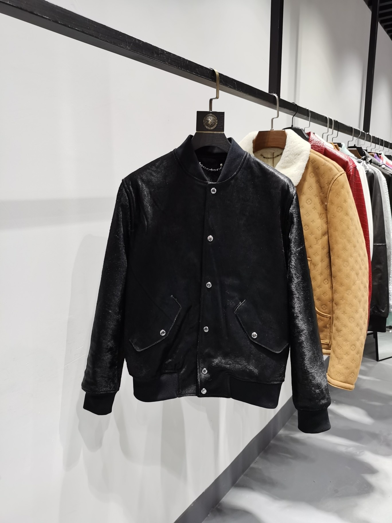ÁO BERLUTI LEATHER JACKET