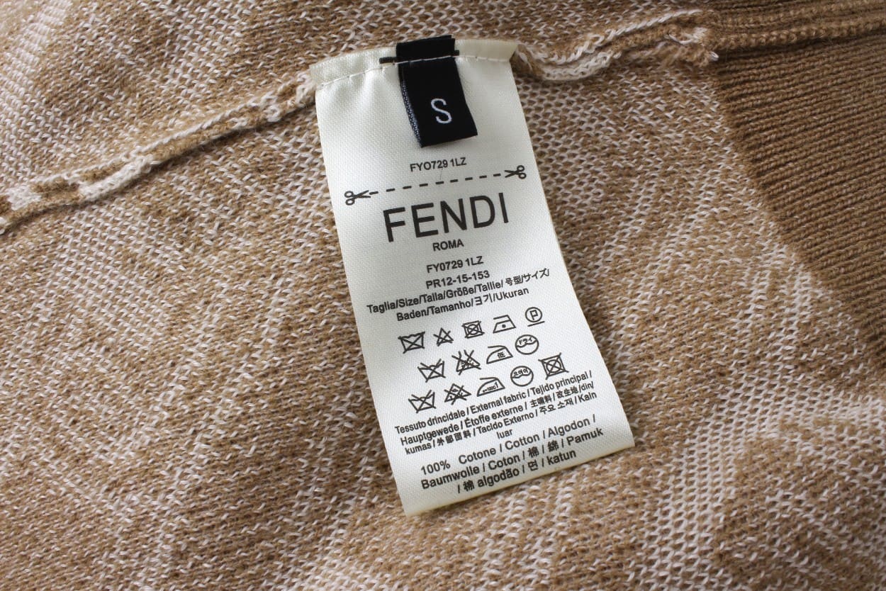 ÁO FENDI Cashmere Brown Sweater