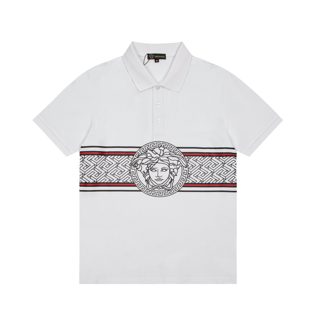 ÁO VERSACE MEDUSA Logo Polo-Shirt