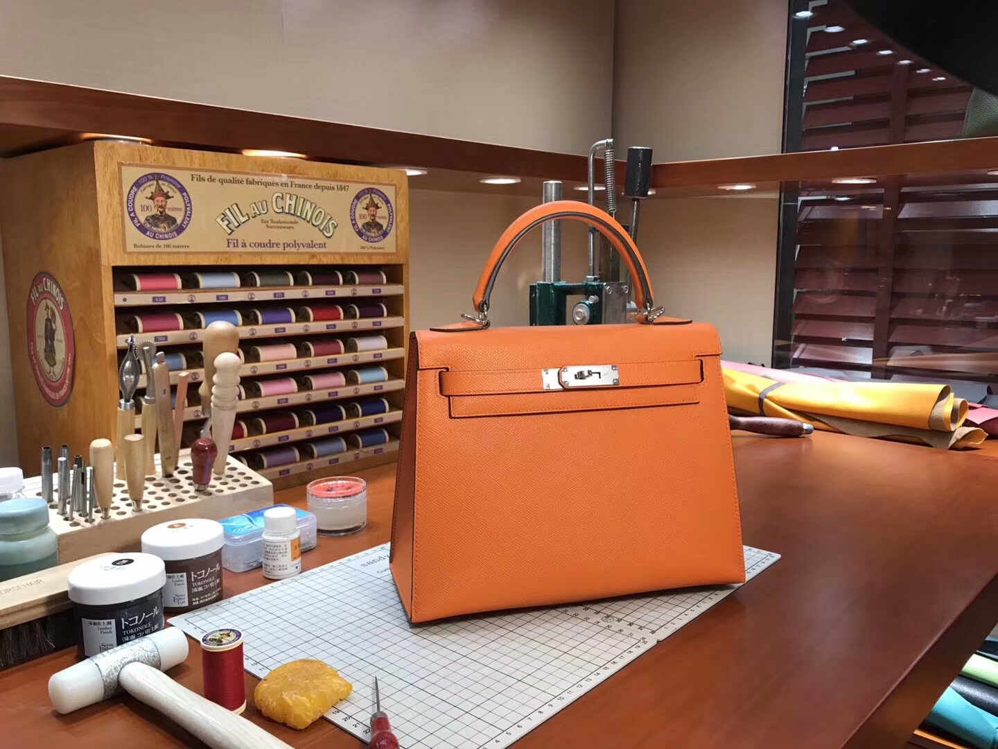 TÚI HERMES Kelly 28CM Classic Orange