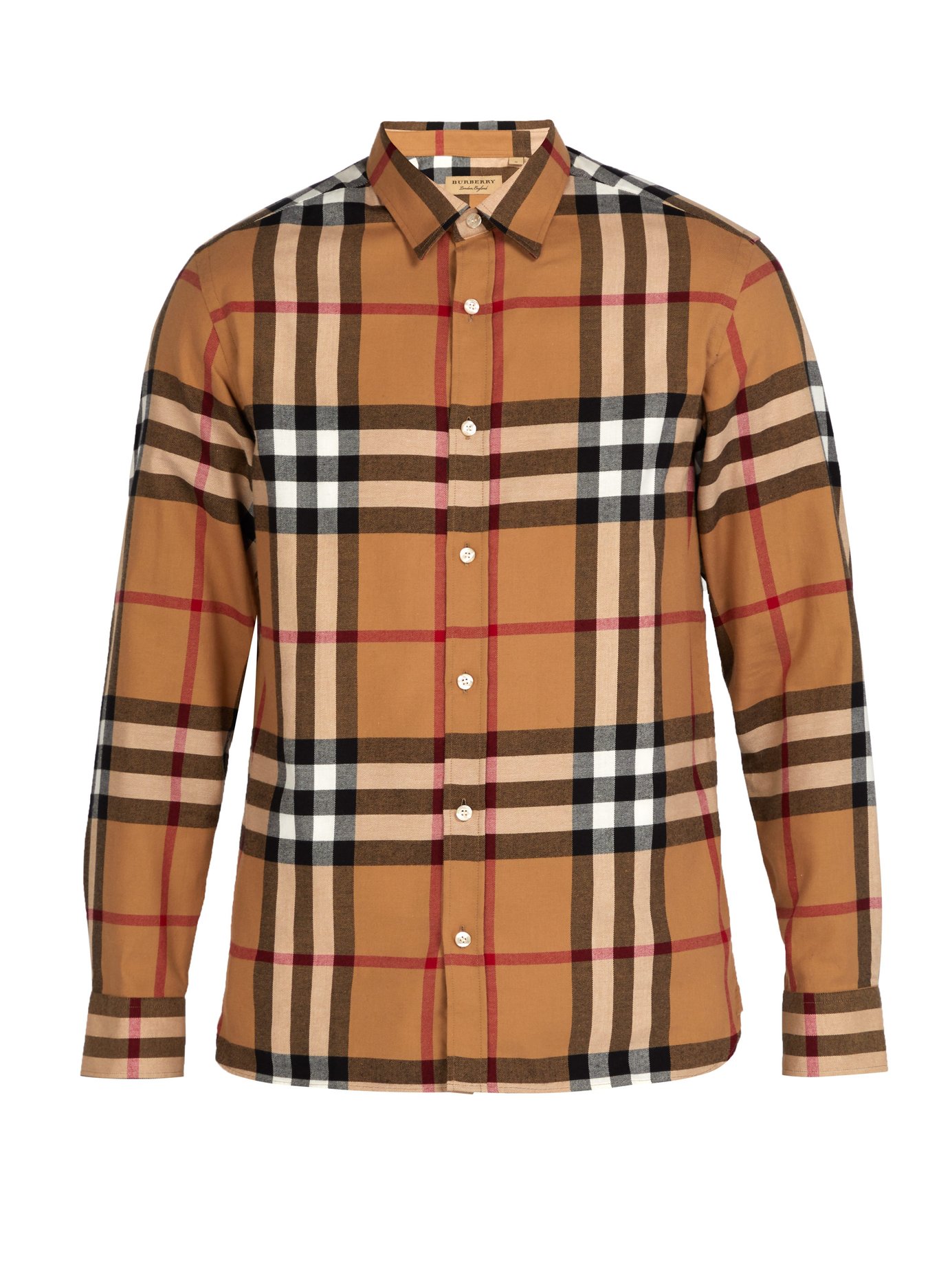 ÁO SƠ MI BURBERRY Richard checked cotton-flannel shirt