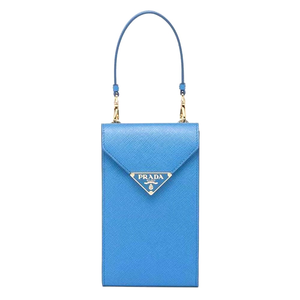 TÚI PRADA Women Saffiano Leather Mini-Bag-Blue