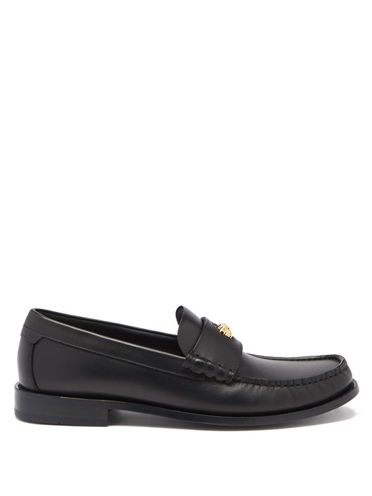 GIÀY VERSACE Medusa-head leather loafers