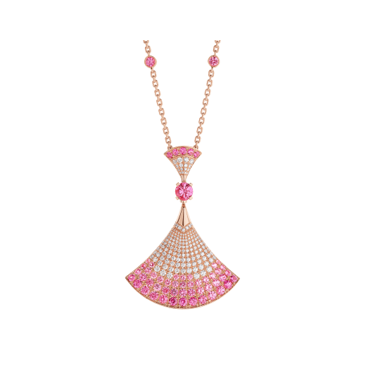 DÂY CHUYỀN BULGARI DIVAS’ DREAM PINK SAPPHIRE DIAMOND 18K ROSE GOLD