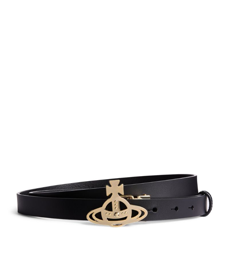 DÂY LƯNG VIVIENNE WESTWOOD  Leather Orb Belt 3CM