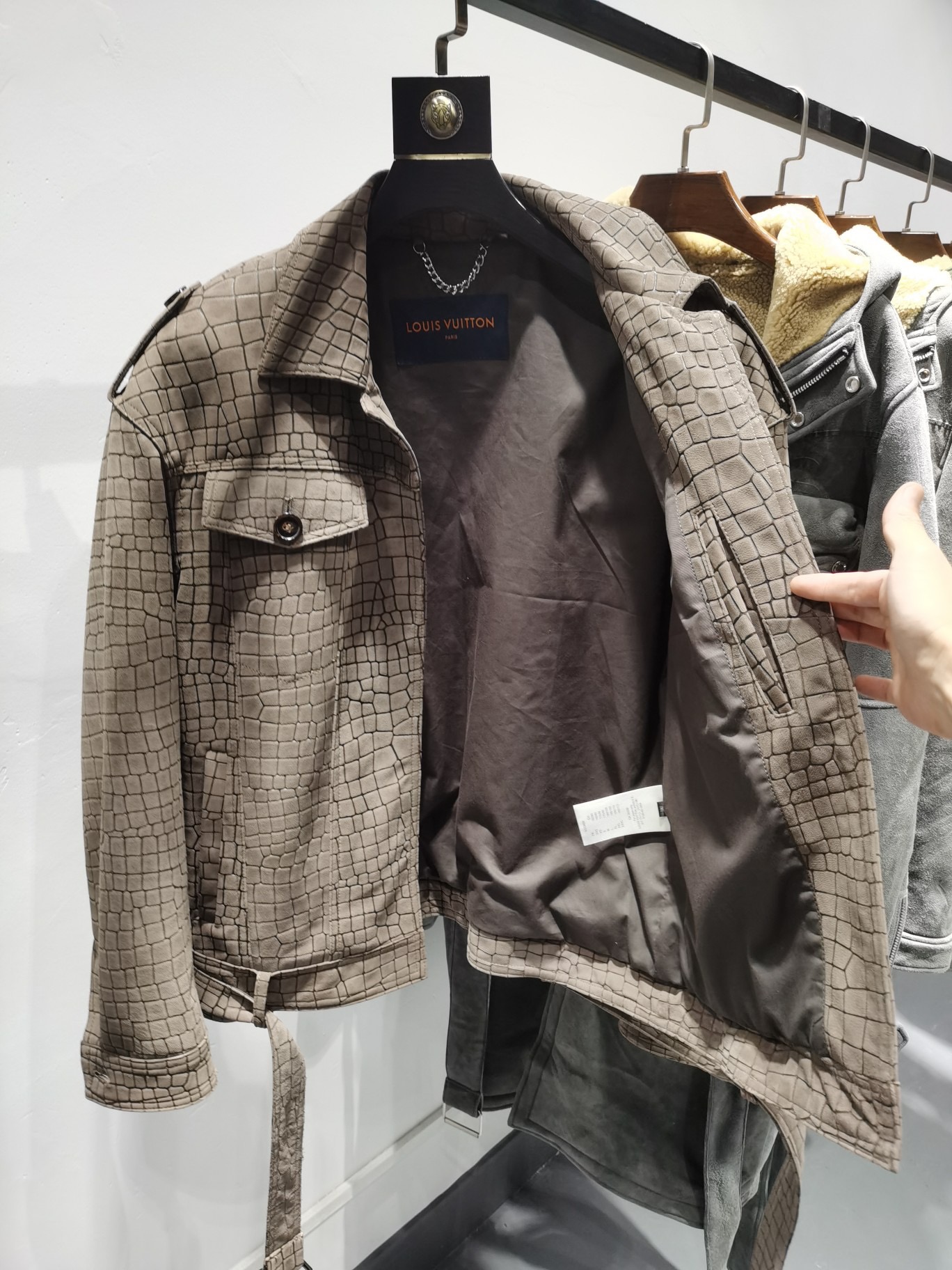 ÁO LOUIS VUITTON LEATHER JACKET