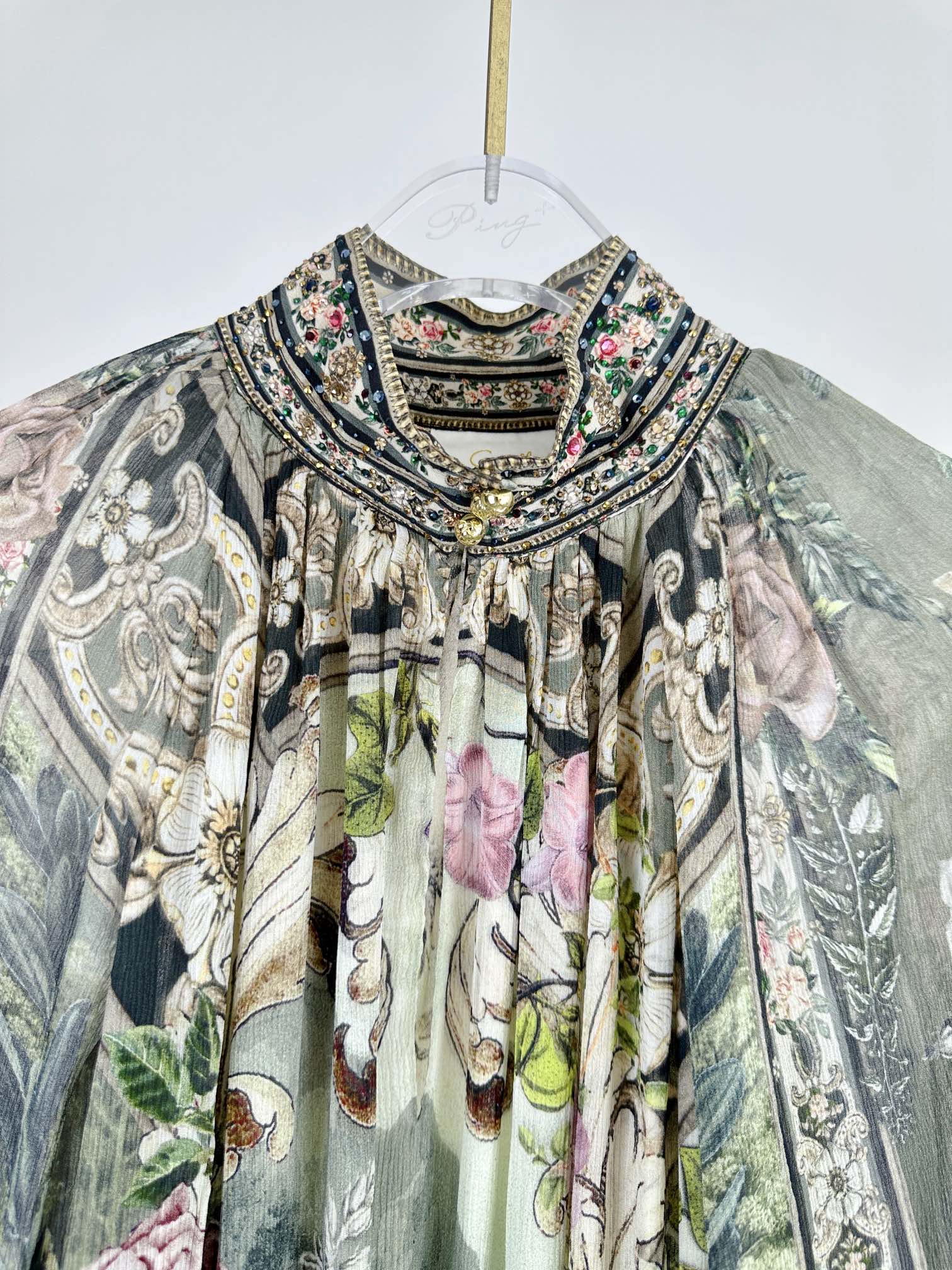 VÁY CAMELLIA Tropical Flower Vintage Dress