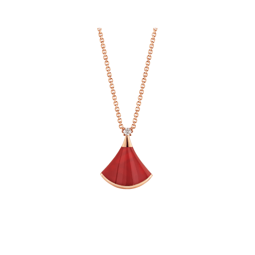 DÂY CHUYỀN BULGARI DIVAS’ DREAM DIAMOND CARNELIAN 18K ROSE GOLD