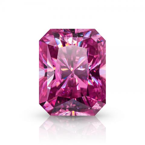KIM MOISSANITE Red Pink VVS1 Moissanite Diamond Emerald Cut(giá liên hệ)