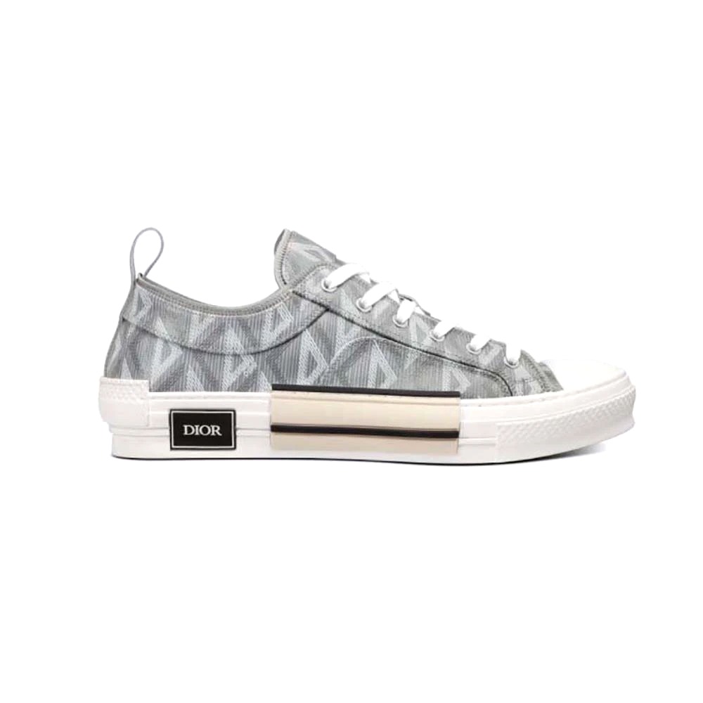 GIÀY DIOR Unisex B23 Low-Top Sneaker Dior Gray CD Diamond Canvas