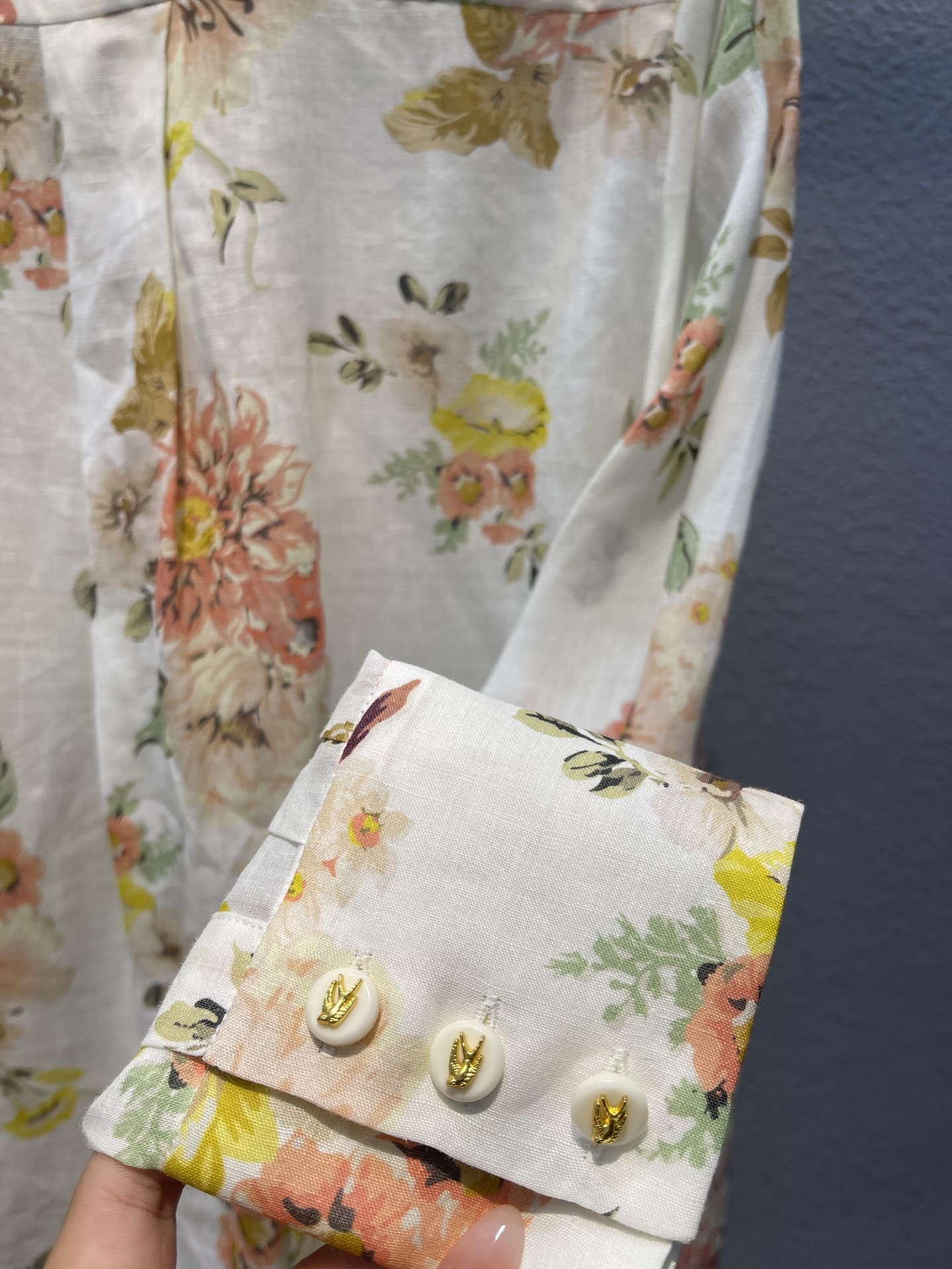 ÁO ZIMMERMANN Flower Vintage Dress High Classy