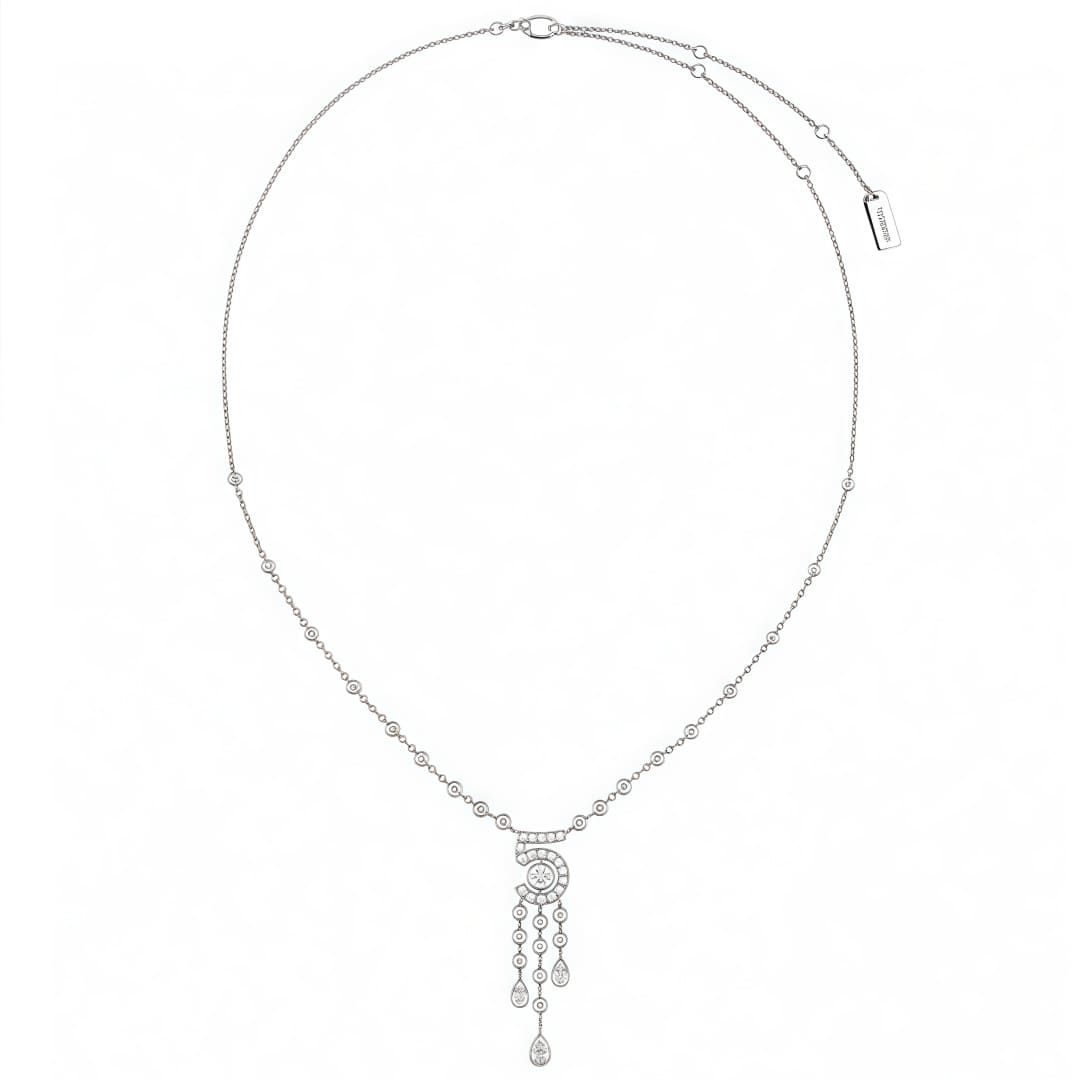 VÒNG CỔ CHANEL No5 COCO DIAMOND SILVER