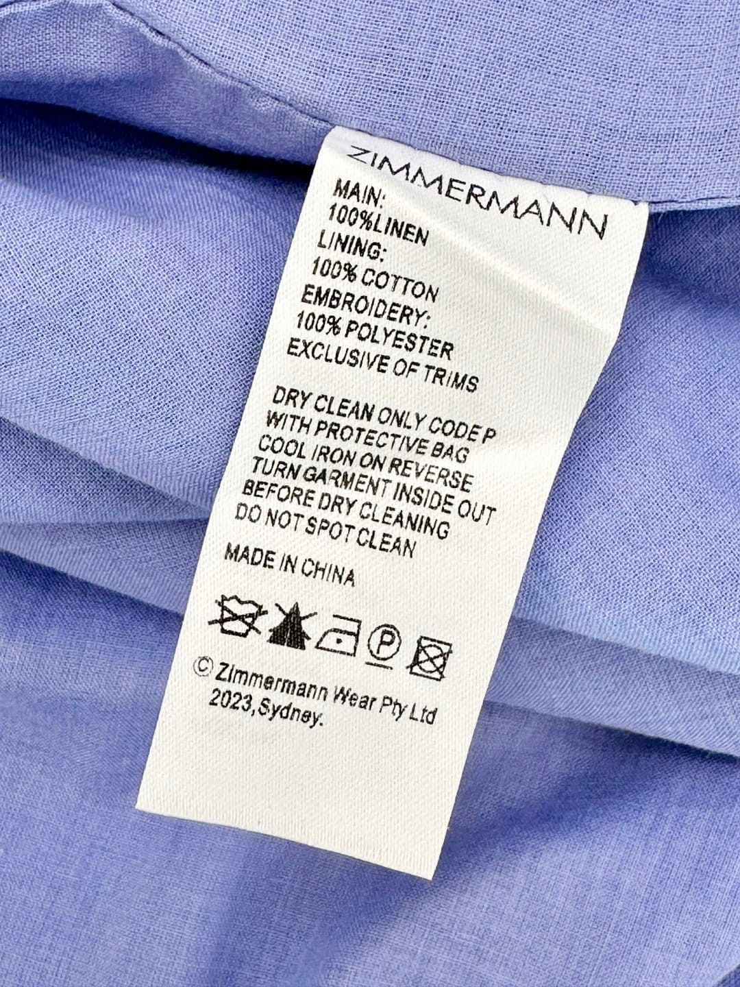 VÁY ZIMMERMANN All Blue Vintage Dress High Classy