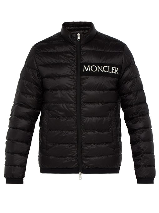 ÁO MONCLER  Neveu logo-embroidered down-filled jacket