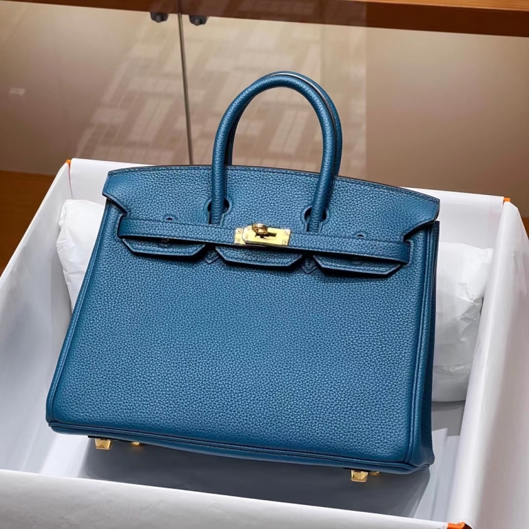 Túi Hermes Birkin Mykonos Togo 25CM Handmade khâu tay(Giá liên hệ)