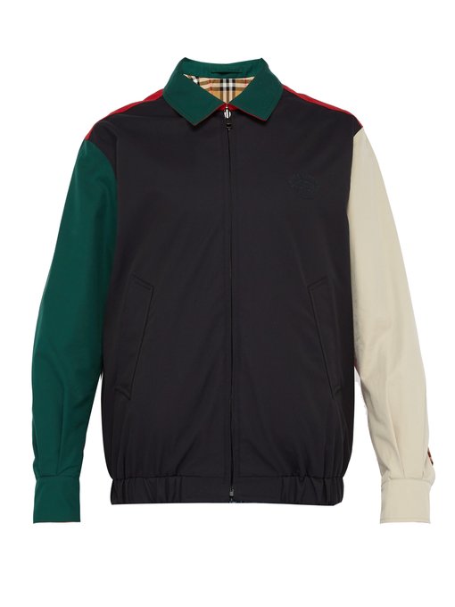 ÁO BALENCIAGA  Logo-embroidered wool-fleece jacket