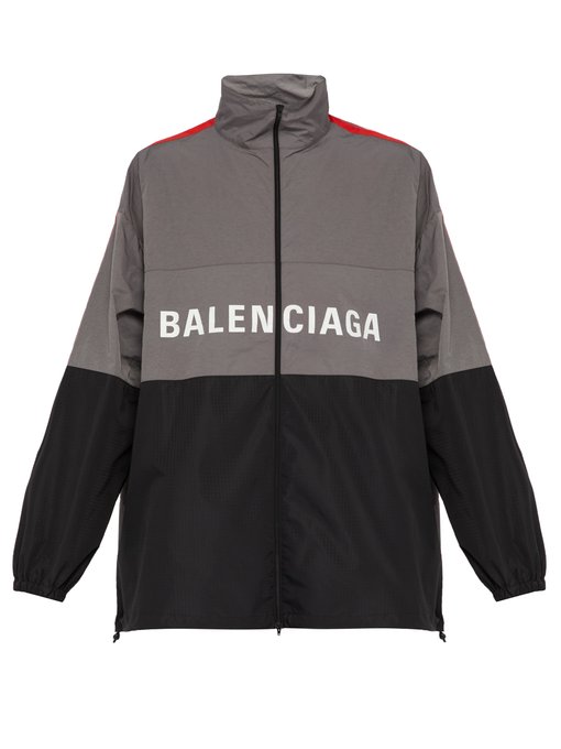 Balenciaga Reversible Tracksuit Jacket in Black  FWRD