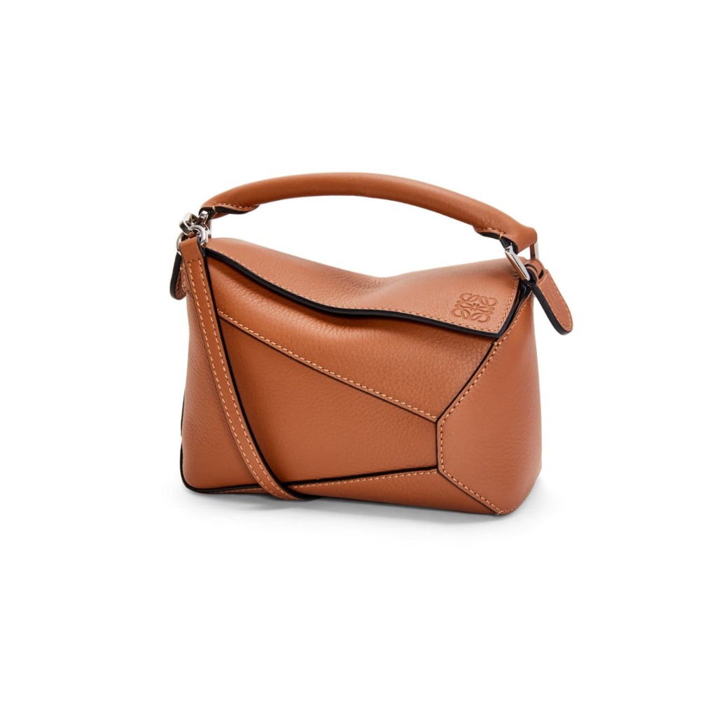 Túi LOEWE Mini Puzzle bag in classic calfskin tan