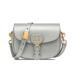 TÚI Dior Women Medium Dior Bobby Bag Denim Box Calfskin-Silver Top Quality